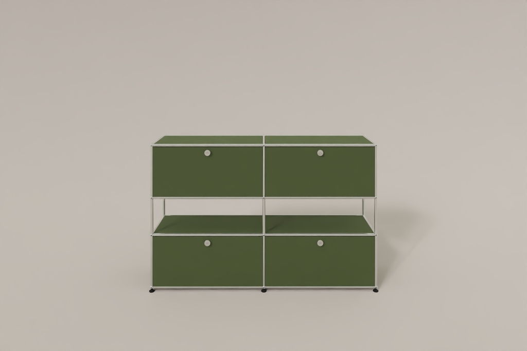 USM Haller Highboard mit 4 Klapptüren und offener Ebene