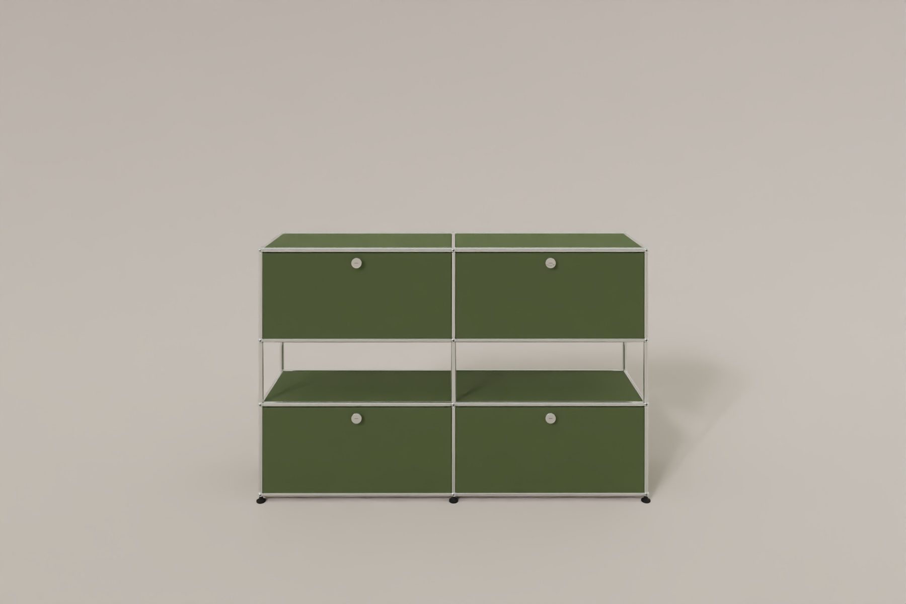 USM Haller Highboard mit 4 Klapptüren und offener Ebene Produktbild