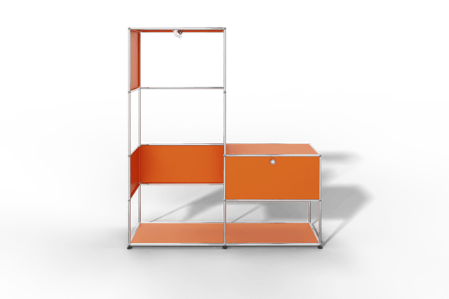 USM Haller Garderobe, 1500 mm breit, mit Klapptüre