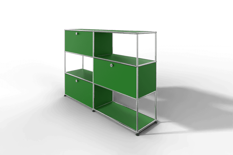 USM Haller Highboard/Raumteiler, 3 offene Elemente, 3 Klapptüren Produktbild