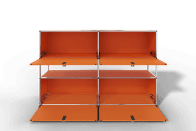 USM Haller Highboard mit 4 Klapptüren und offener Ebene Produktbild