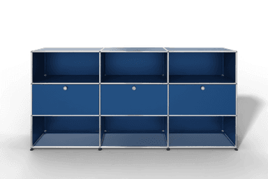 USM Haller Highboard mit 3 Klapptüren und 6 offenen Fächern Produktbild