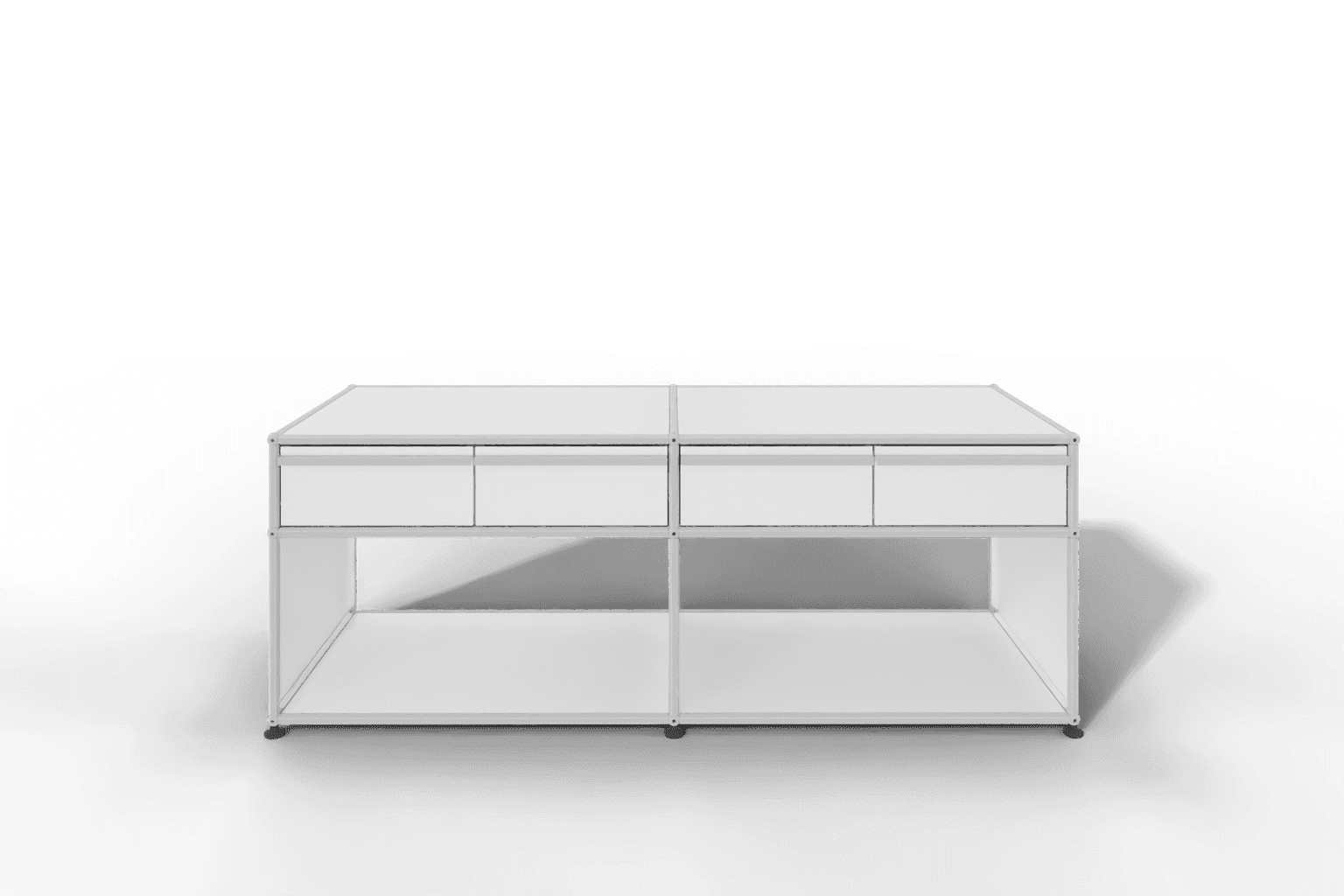 USM Haller Sideboard, mit 4 Schubladen A6 und 2 offenen Fächern. Tiefe 50 cm. Produktbild