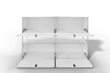 USM Haller Highboard mit 4 Klapptüren und offener Ebene Produktbild