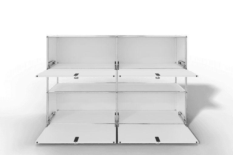USM Haller Highboard mit 4 Klapptüren und offener Ebene Produktbild