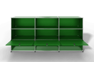 USM Haller Highboard mit 3 Klapptüren und 6 offenen Fächern Produktbild