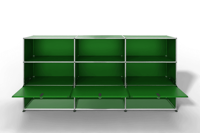 USM Haller Highboard mit 3 Klapptüren und 6 offenen Fächern Produktbild
