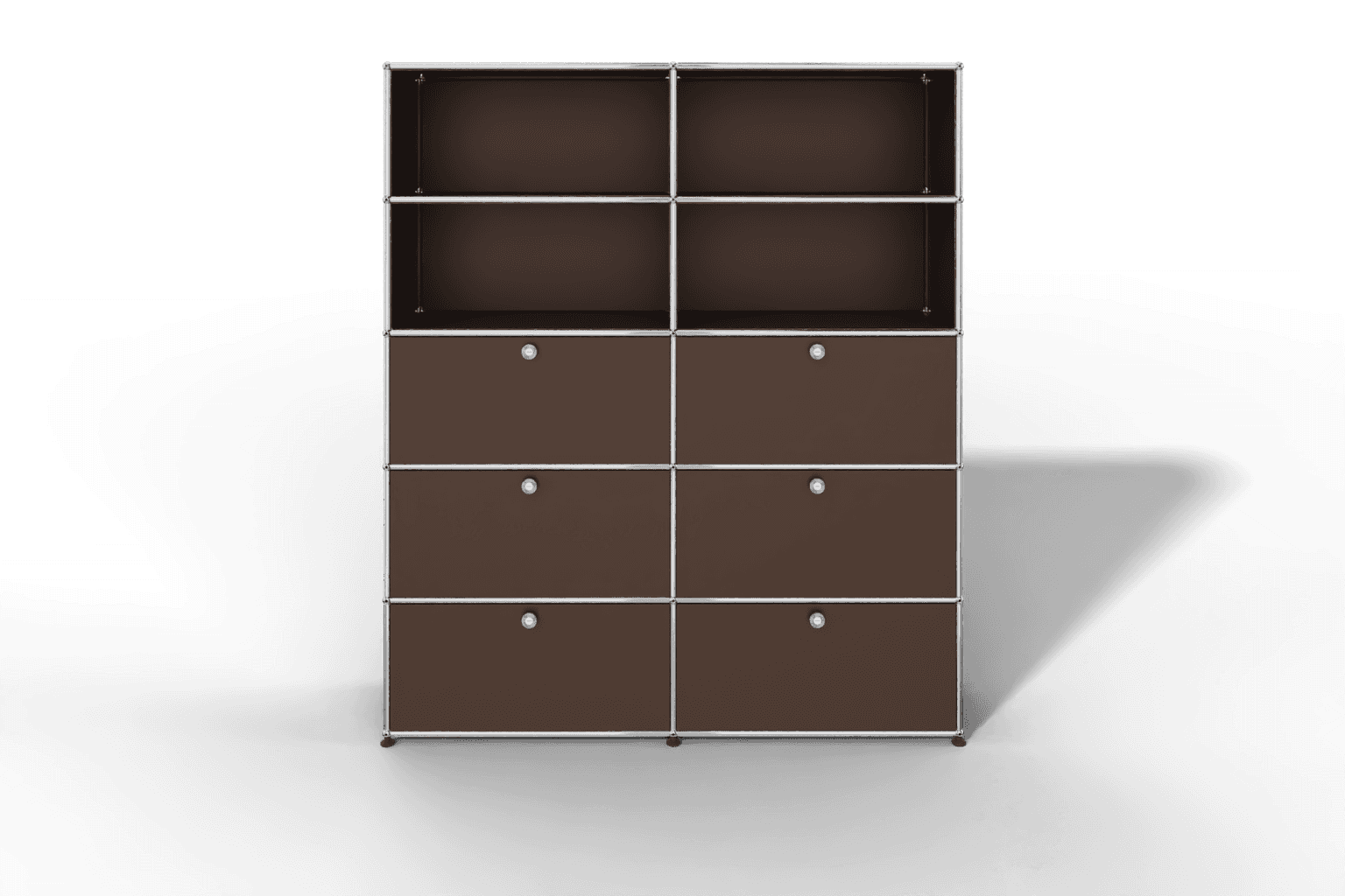 USM Haller Schrank/Regal mit 6 Klapptüren und offenen Fächern. Produktbild