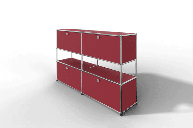 USM Haller Highboard mit 4 Klapptüren und offener Ebene Produktbild