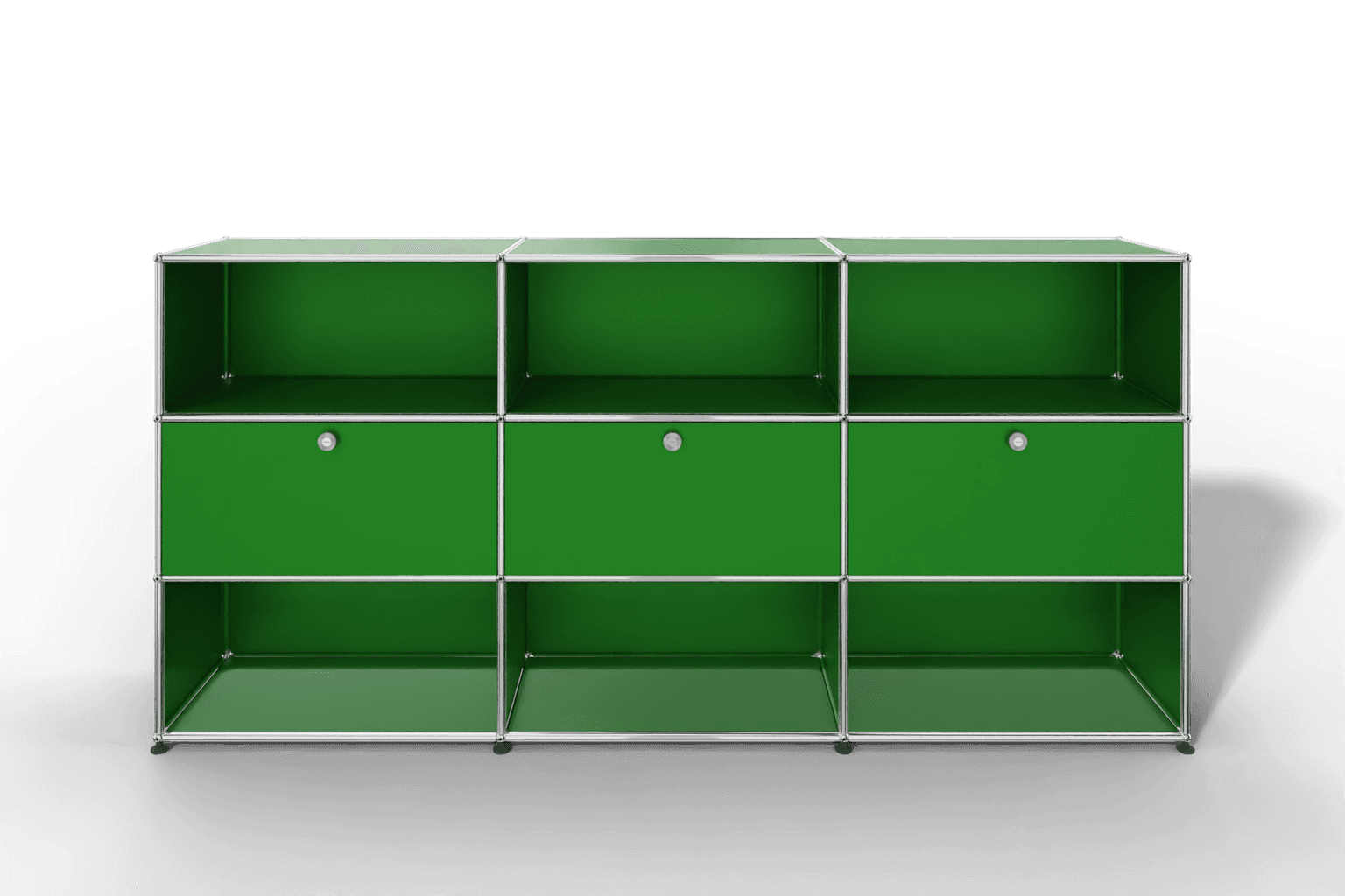 USM Haller Highboard mit 3 Klapptüren und 6 offenen Fächern Produktbild