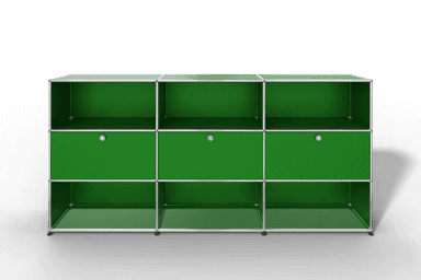 USM Haller Highboard mit 3 Klapptüren und 6 offenen Fächern Produktbild
