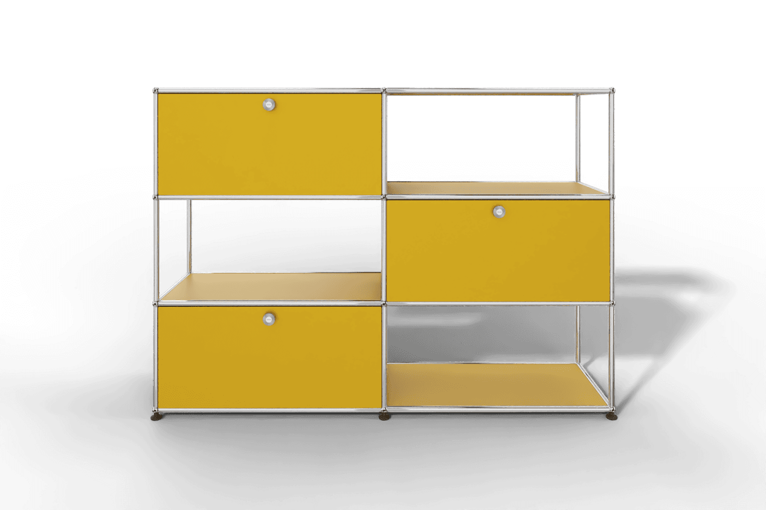 USM Haller Highboard/Raumteiler, 3 offene Elemente, 3 Klapptüren Produktbild
