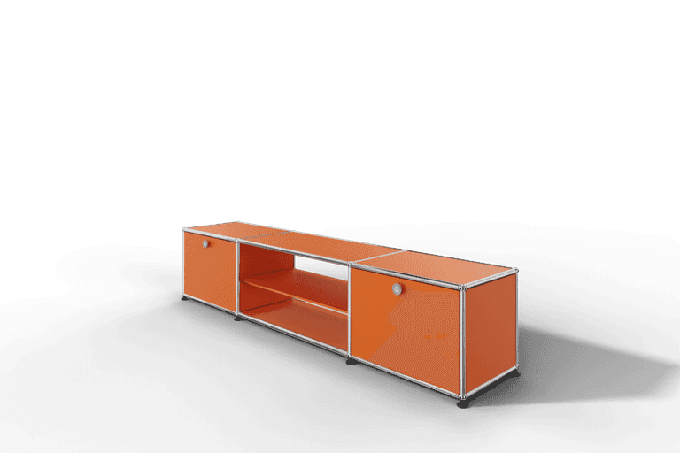 USM Haller TV-Lowboard mit Mittelteil und Zwischentablar Produktbild