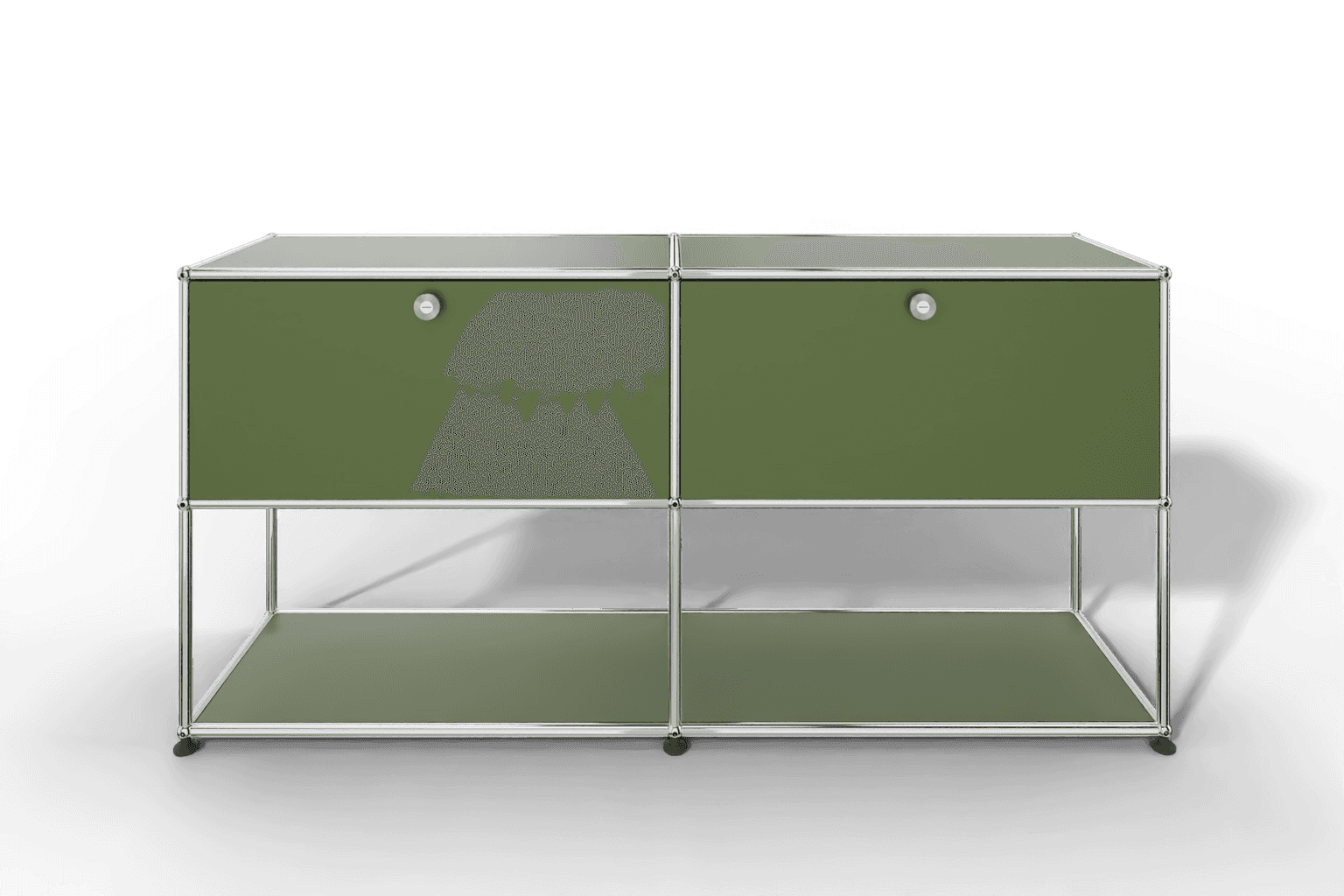 USM Haller Sideboard, 2 Klapptüren, untere Ebene offen Produktbild