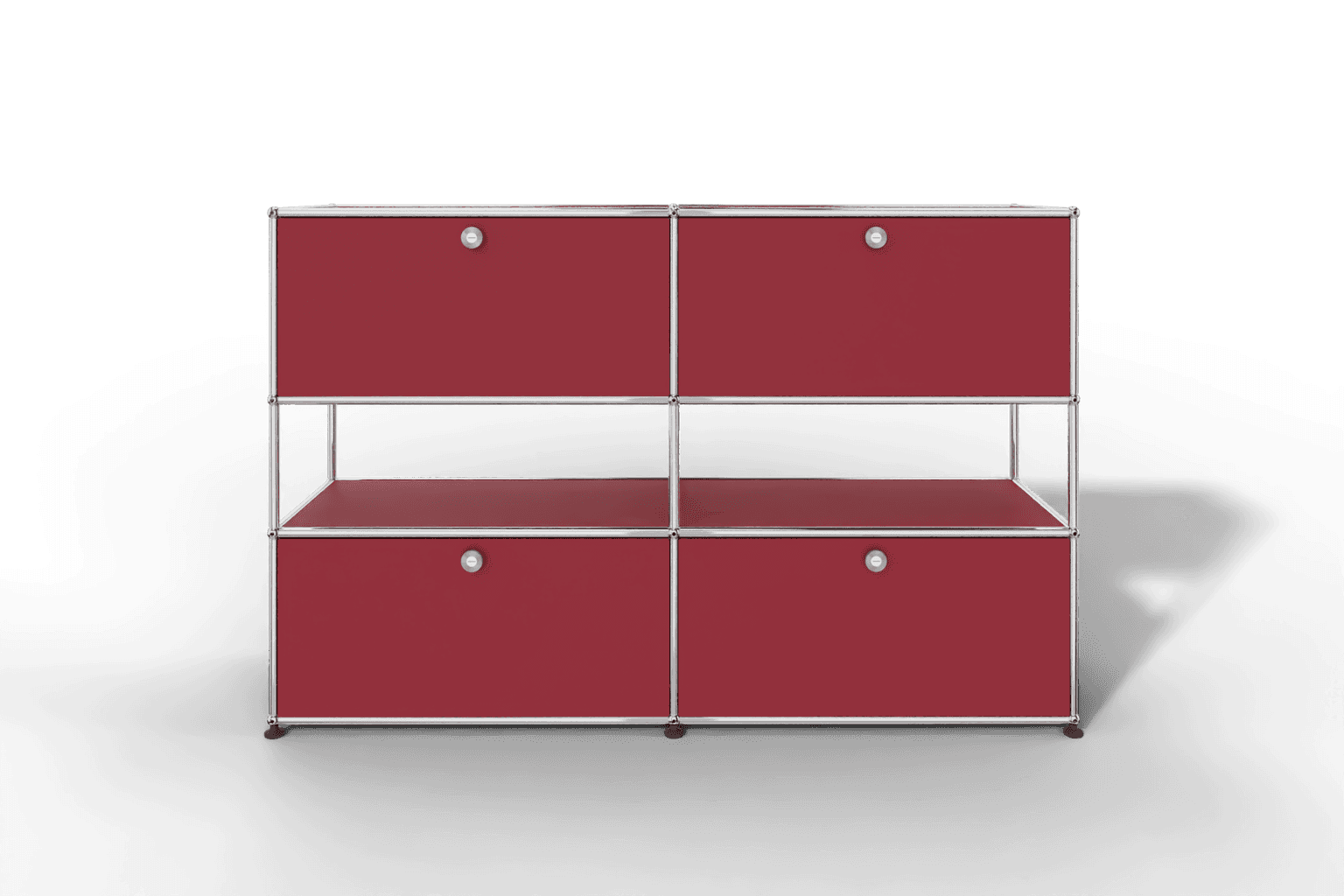 USM Haller Highboard mit 4 Klapptüren und offener Ebene Produktbild