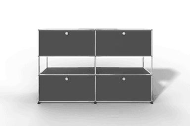USM Haller Highboard mit 4 Klapptüren und offener Ebene Produktbild