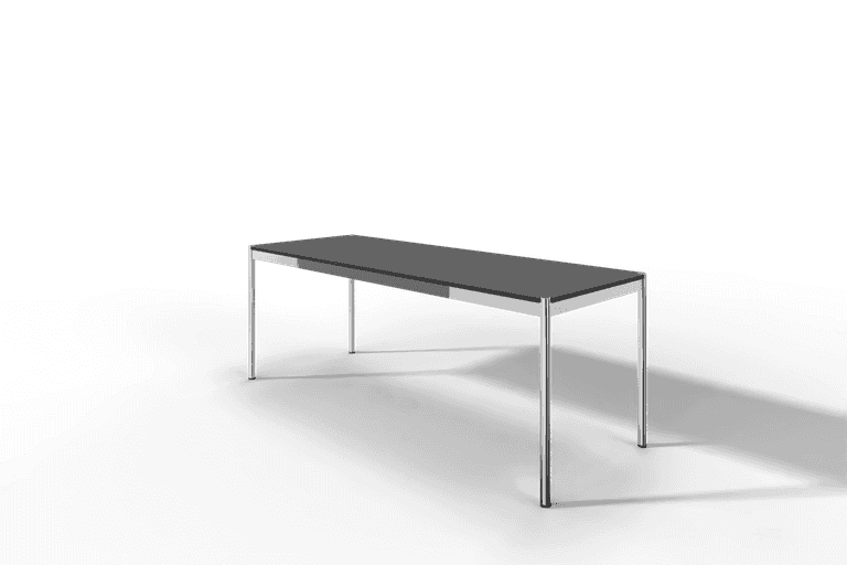 USM Haller Tisch, Tiefe 750 mm, in Fenix, aus 3 Farben wählbar, Tischlänge wählbar Produktbild