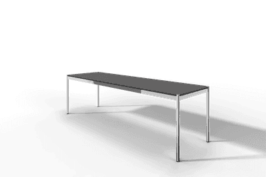 USM Haller Tisch, Tiefe 750 mm, in Fenix, aus 3 Farben wählbar, Tischlänge wählbar Produktbild