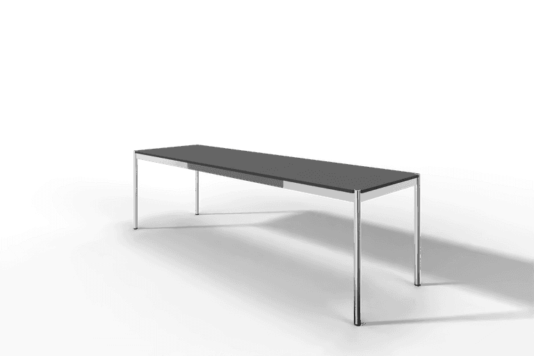 USM Haller Tisch, Tiefe 750 mm, in Fenix, aus 3 Farben wählbar, Tischlänge wählbar Produktbild