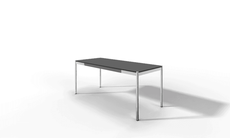 USM Haller Tisch, Tiefe 750 mm, in Fenix, aus 3 Farben wählbar, Tischlänge wählbar Produktbild