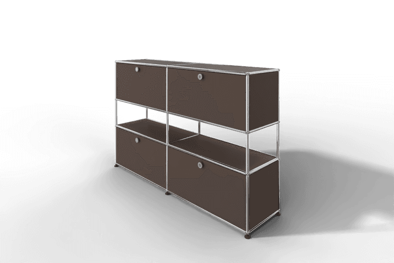 USM Haller Highboard mit 4 Klapptüren und offener Ebene Produktbild