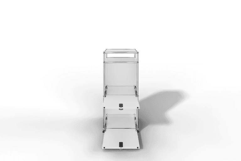 Schmales Highboard mit 2 Klapptüren Produktbild