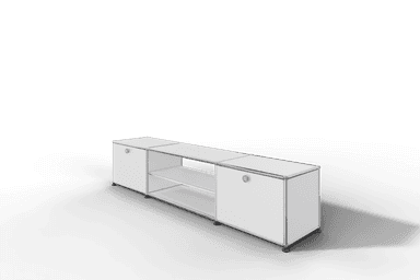 USM Haller TV-Lowboard mit Mittelteil und Zwischentablar Produktbild