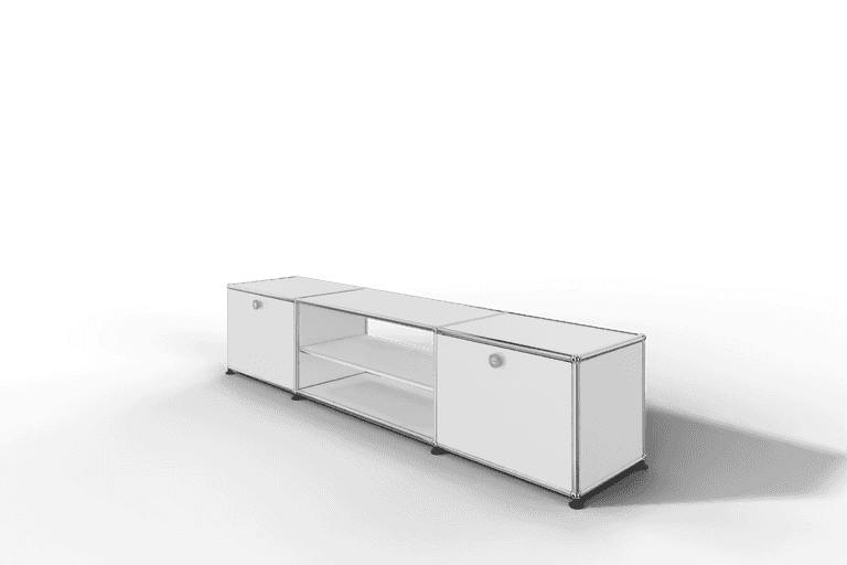 USM Haller TV-Lowboard mit Mittelteil und Zwischentablar Produktbild