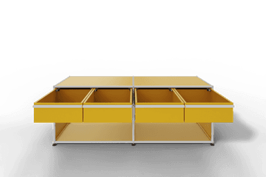 USM Haller Sideboard, mit 4 Schubladen A6 und 2 offenen Fächern. Tiefe 50 cm. Produktbild