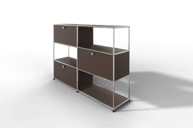 USM Haller Highboard/Raumteiler, 3 offene Elemente, 3 Klapptüren Produktbild