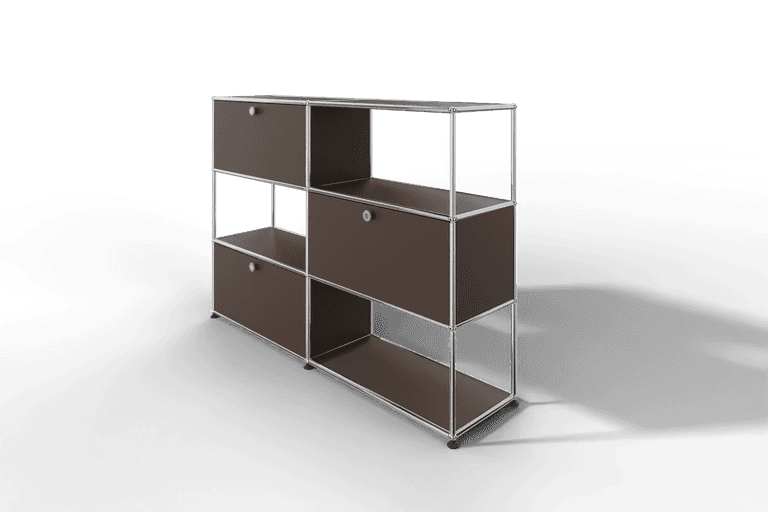 USM Haller Highboard/Raumteiler, 3 offene Elemente, 3 Klapptüren Produktbild