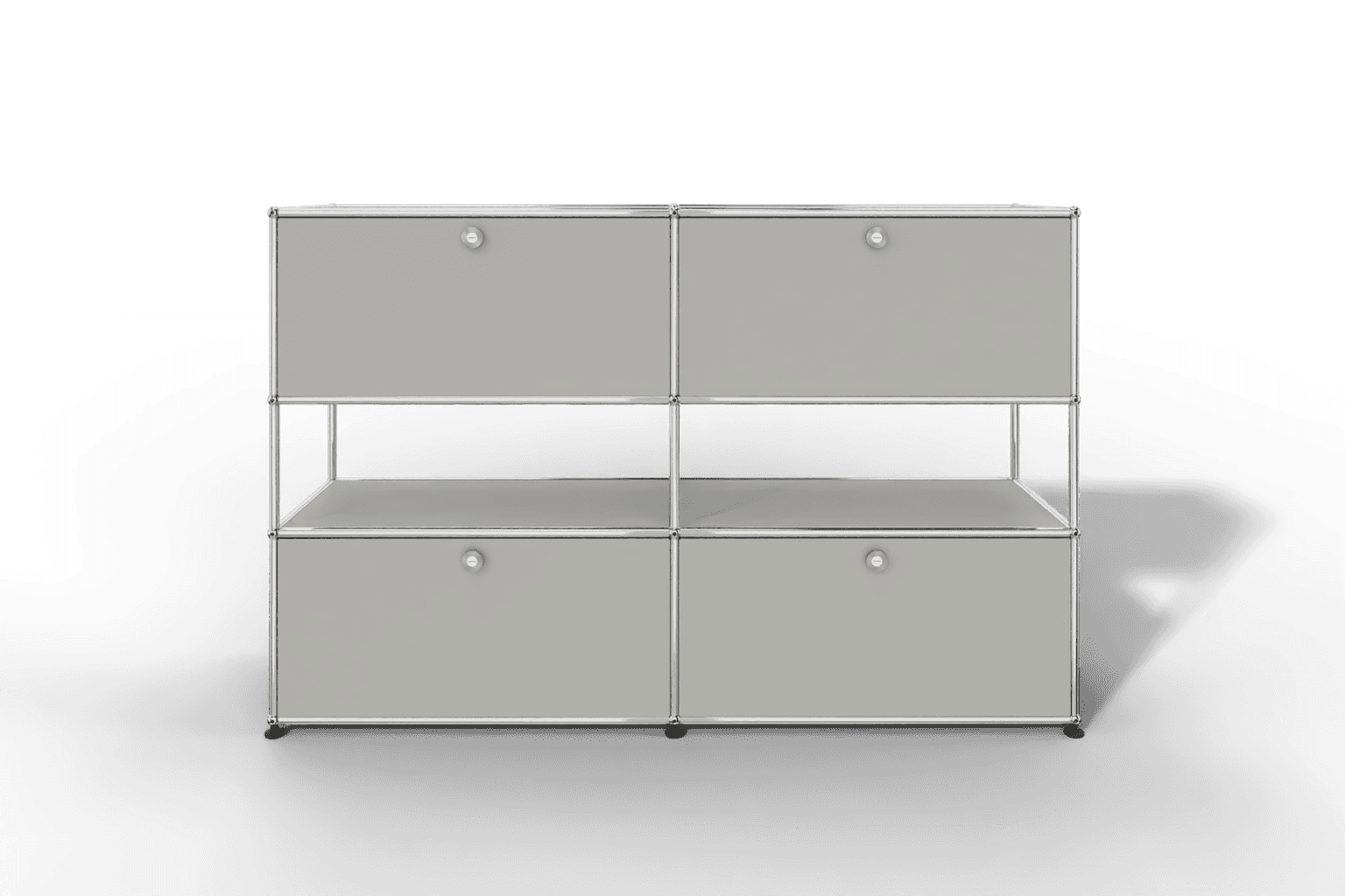 USM Haller Highboard mit 4 Klapptüren und offener Ebene Produktbild