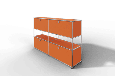 USM Haller Highboard mit 4 Klapptüren und offener Ebene Produktbild
