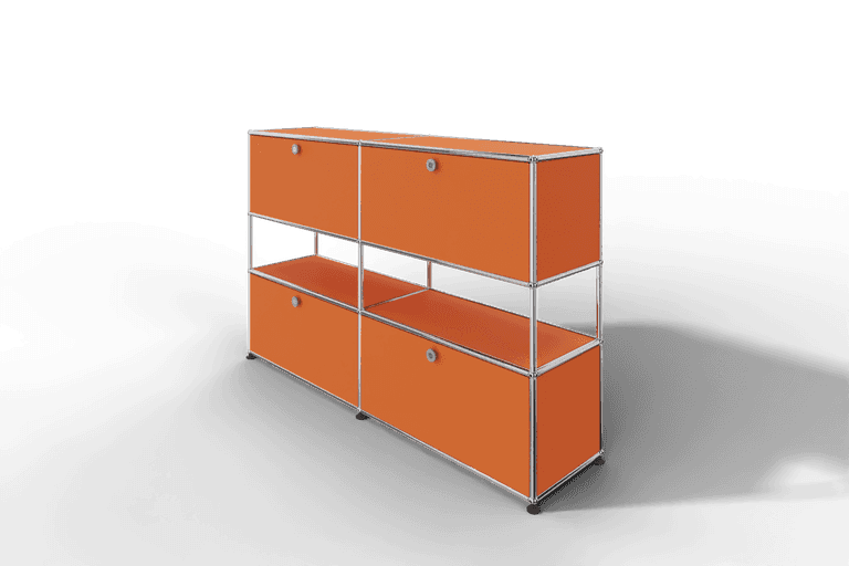 USM Haller Highboard mit 4 Klapptüren und offener Ebene Produktbild