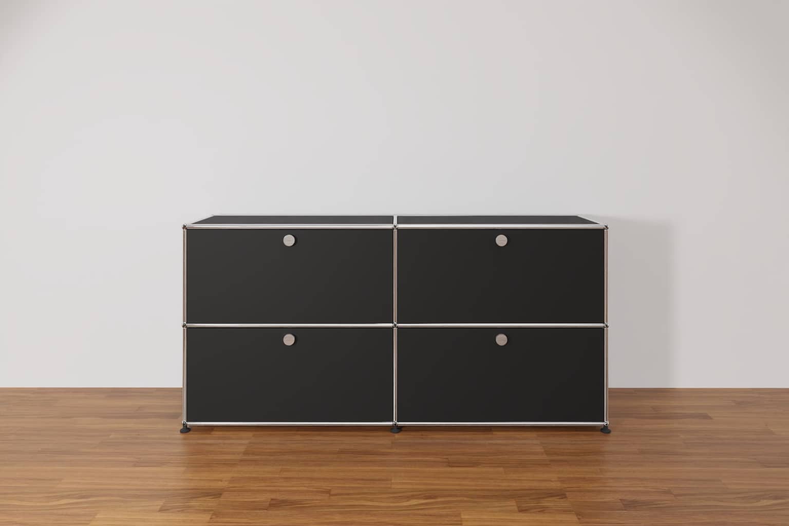 Original USM Haller Sideboard mit 4 Klapptüren in schwarz - Ausstellungsstück- Produktbild