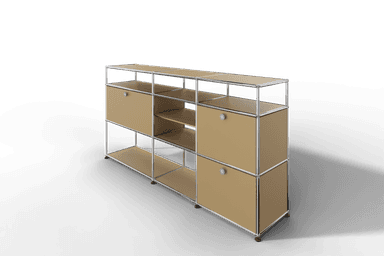 Sideboard mit offenen Elementen und Klapptüren Produktbild