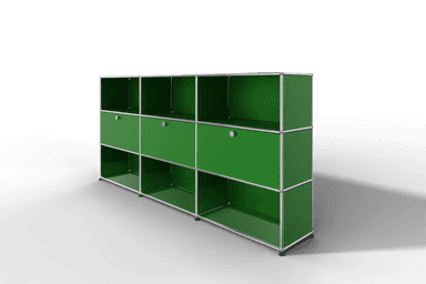 USM Haller Highboard mit 3 Klapptüren und 6 offenen Fächern Produktbild