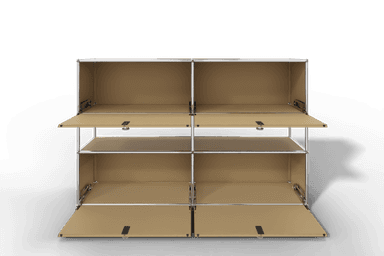 USM Haller Highboard mit 4 Klapptüren und offener Ebene Produktbild
