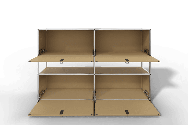 USM Haller Highboard mit 4 Klapptüren und offener Ebene Produktbild