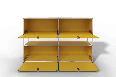 USM Haller Highboard mit 4 Klapptüren und offener Ebene Produktbild