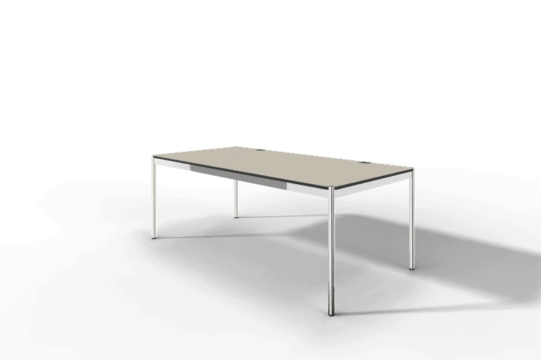 USM Haller Tisch Plus,Tiefe 1000 mm, Oberfläche Linoleum Produktbild