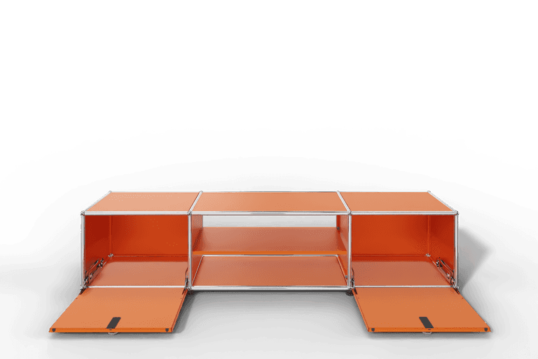 USM Haller TV-Lowboard mit Mittelteil und Zwischentablar Produktbild