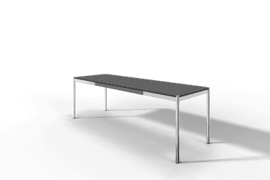 USM Haller Tisch, Tiefe 750 mm, in Fenix, aus 3 Farben wählbar, Tischlänge wählbar Produktbild