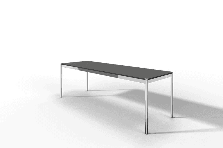 USM Haller Tisch, Tiefe 750 mm, in Fenix, aus 3 Farben wählbar, Tischlänge wählbar Produktbild