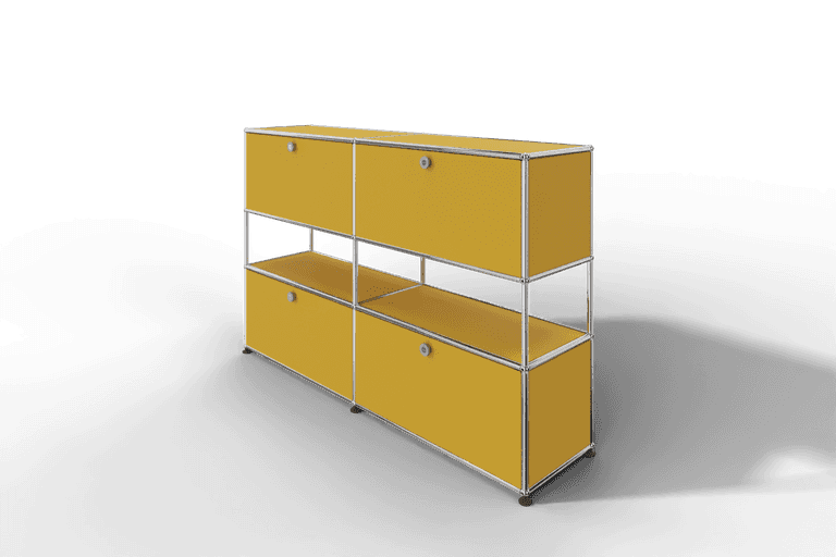 USM Haller Highboard mit 4 Klapptüren und offener Ebene Produktbild