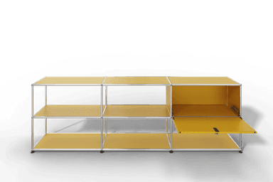 USM Haller Sideboard offen mit einer Klapptüre Produktbild