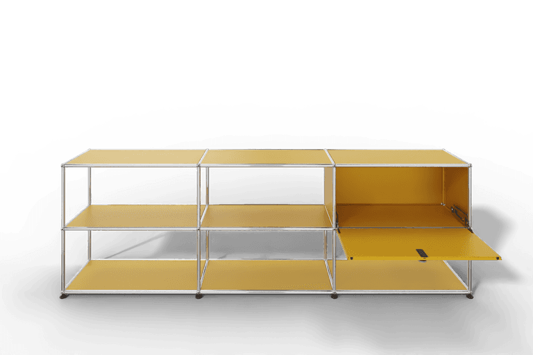 USM Haller Sideboard offen mit einer Klapptüre Produktbild
