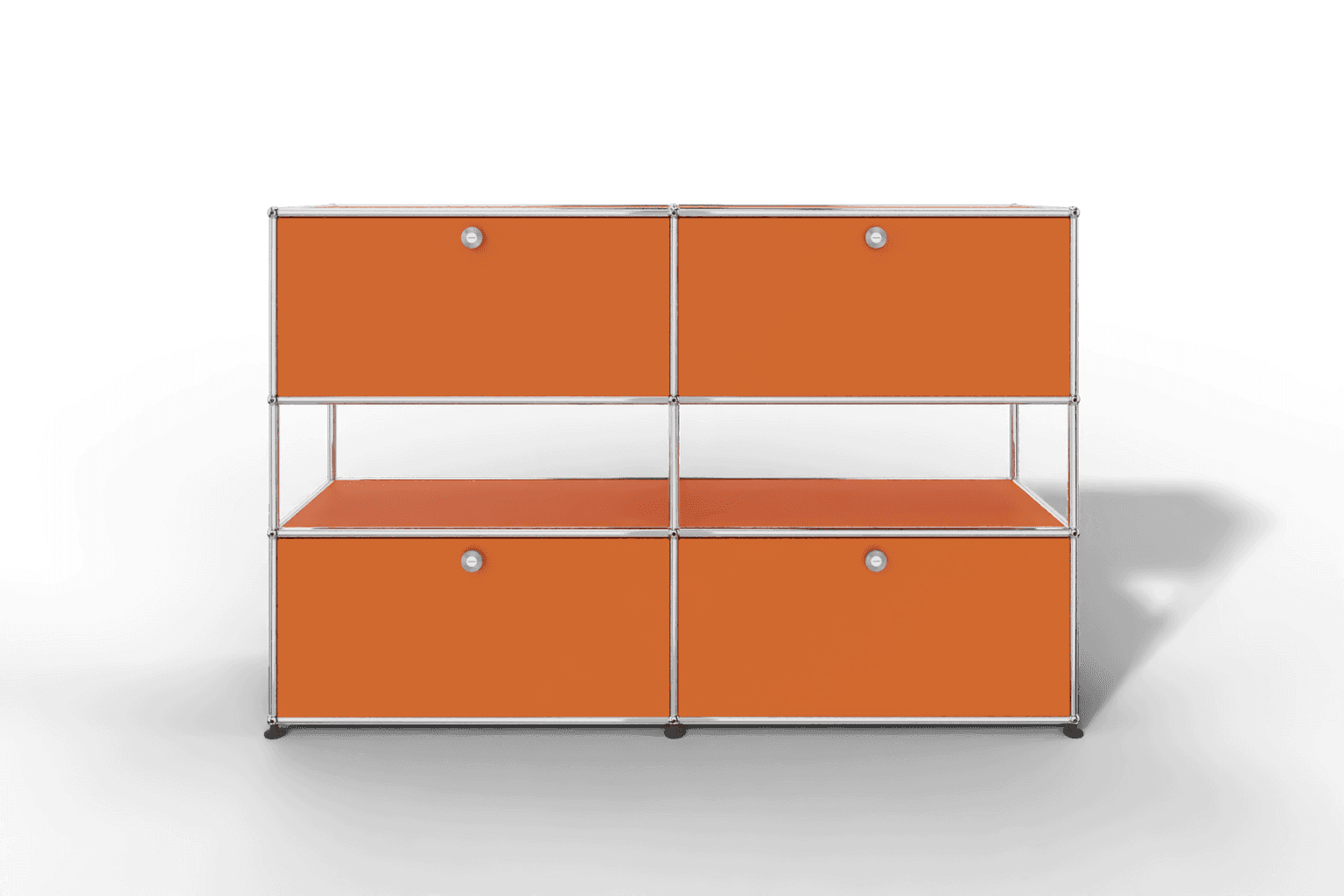 USM Haller Highboard mit 4 Klapptüren und offener Ebene Produktbild