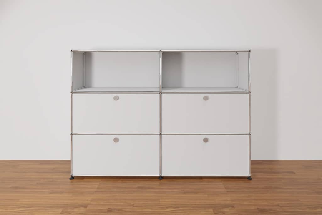 Original USM Haller Highboard mit 4 Klapptüren, Ausstellungsstück