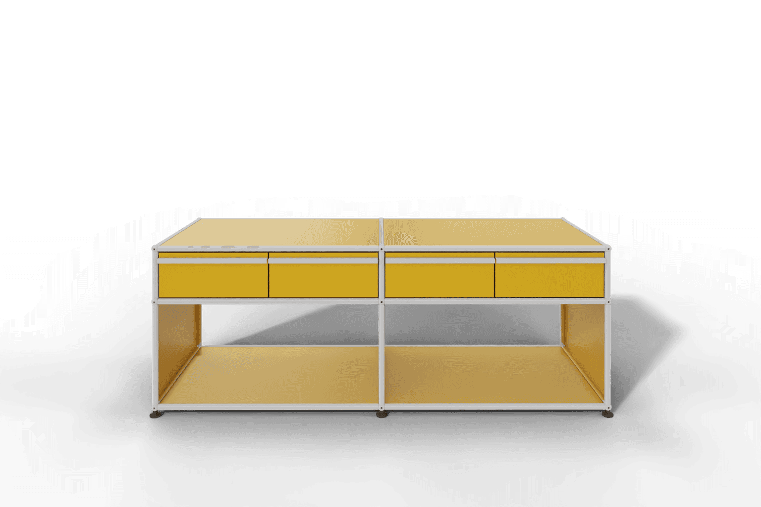 USM Haller Sideboard, mit 4 Schubladen A6 und 2 offenen Fächern. Tiefe 50 cm. Produktbild